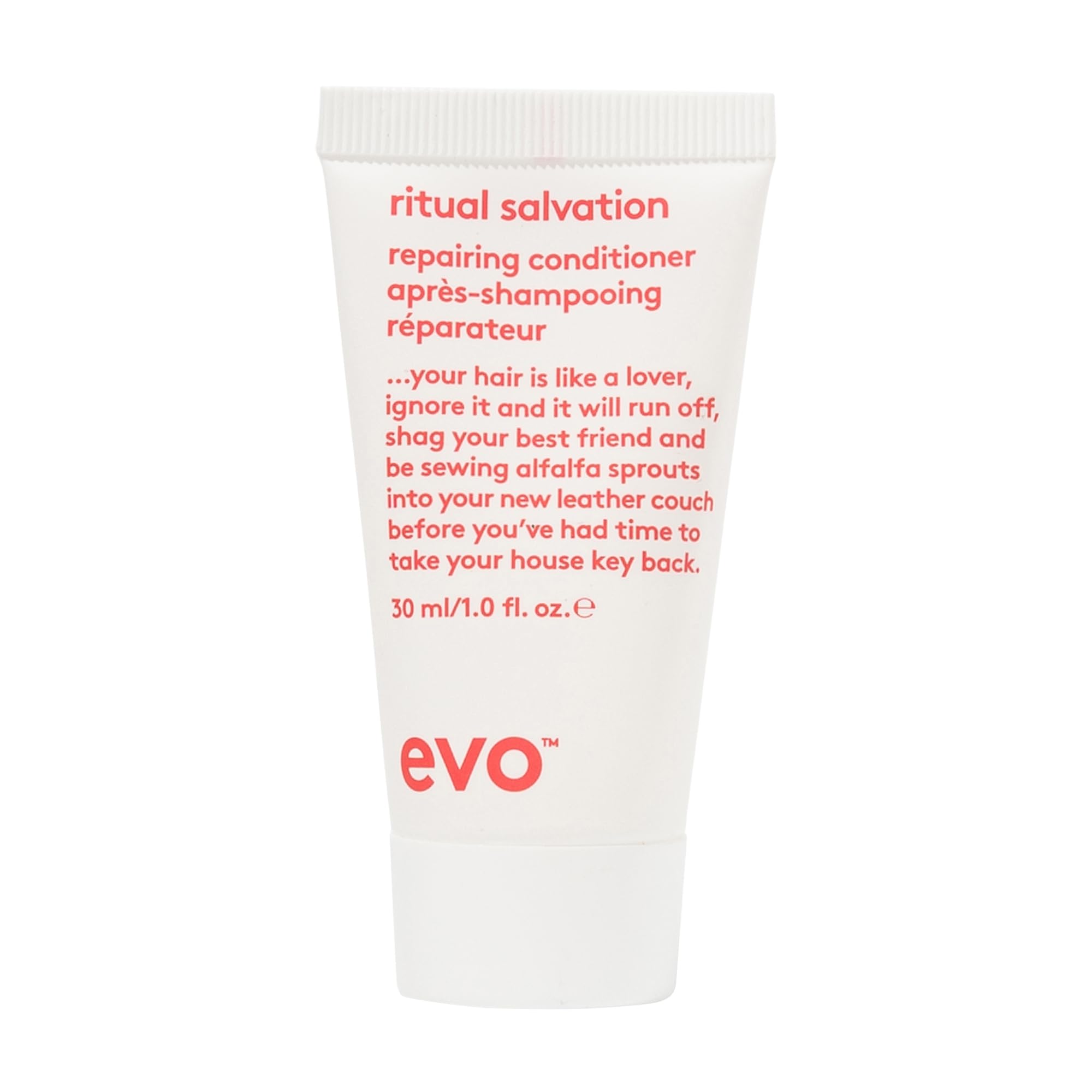 Evo Ritual Salvation Repairing Conditioner for Dry, Damaged & Colour-Treated Hair - Protein-Rich, Moisturising & Frizz Control - 30 mL
