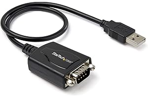 StarTech.com USB to Serial Adapter – 1 Port – COM Port Retention – Texas Instruments TIUSB3410 – USB to RS232 Adapter Cable