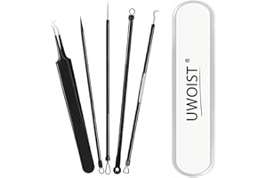 UWOIST Blackhead Remover Tools Pimple Popper Tool Kit, Comedones Extractor Acne Removal Kit for Blemish, Black Head Remover for face Risk Free Treatment for Whitehead Popping