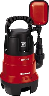 Einhell Schmutzwasserpumpe GC-DP 3730 (370 W, max. 9000 l/h, Fremdkörper bis 30 mm, max. Förderhöhe 5 m, stufenlos einstellbarer Schwimmerschalter)