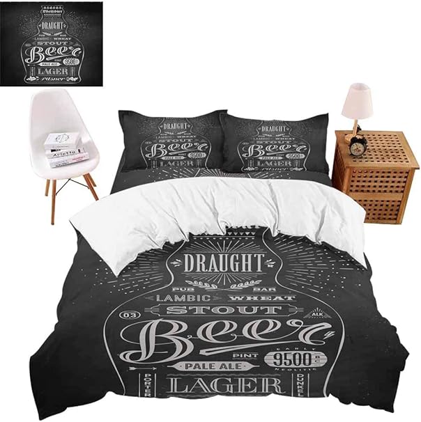 vroselv-home - Juego de Ropa de Cama de 4 Piezas para Cama matrimonial