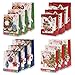 Gift Boutique Beautiful Glitter Pop Up Christmas Gift Bags with Handles and Tags in 4 Assorted Designs & 3 Sizes- Small, Medium & Large 12 Pack