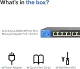 Linksys 8-Port Managed Gigabit PoE+ Switch 110W 2 SFP Uplinks Network view 8