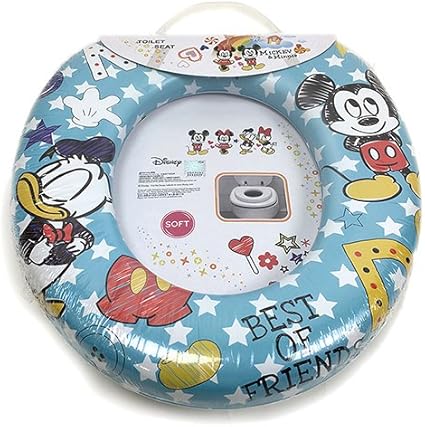 Amazon ディズニーキャラクター 幼児用 補助便座 ソフトシート ソフト便座 補助シート トイレトレーニング トイレトレーナー トイレ練習 便座シート トイレ キッズ ベビー 子供 Disney A ミッキー ドナルド ブルー おまる 便座 ベビー マタニティ 通販
