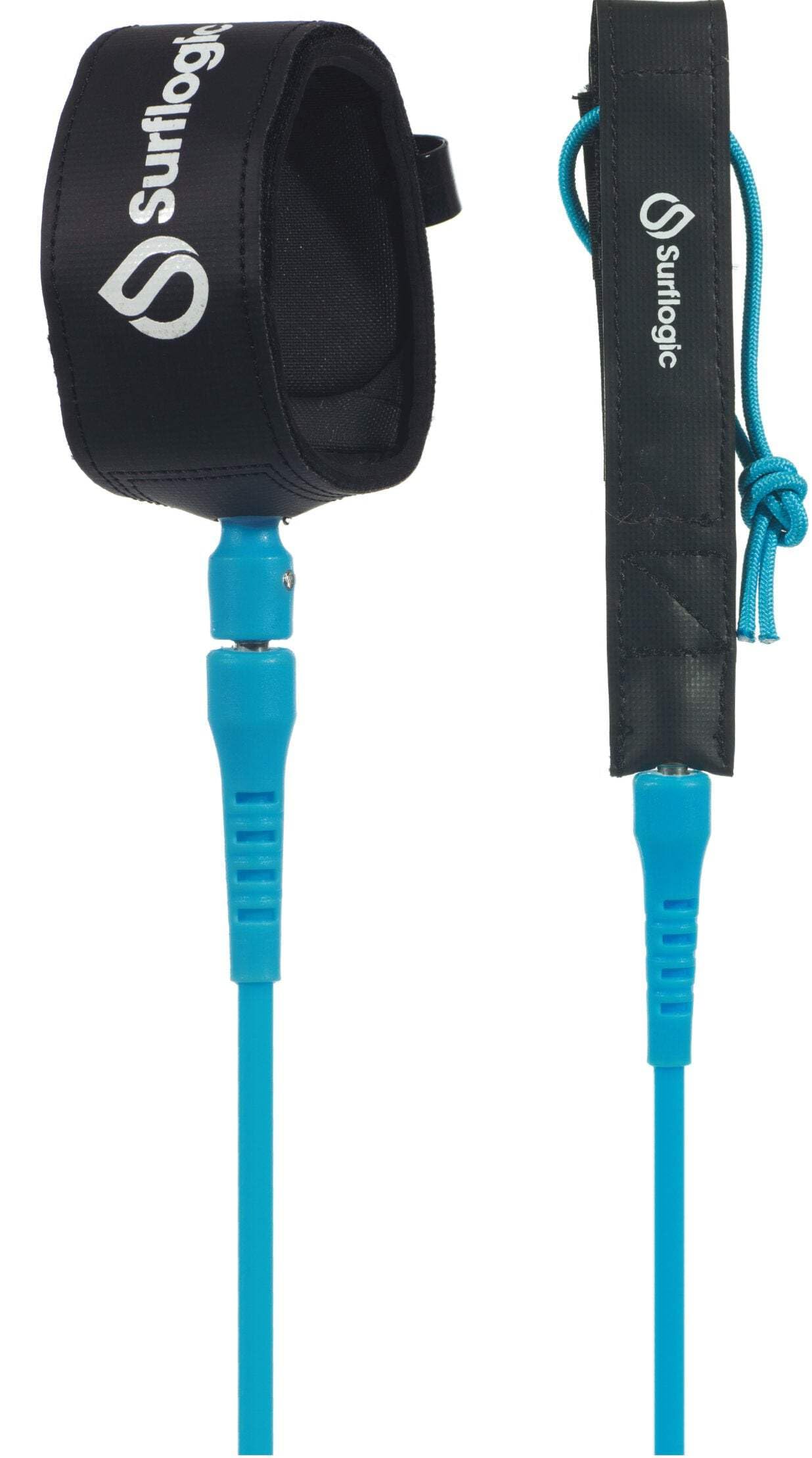 SURF LOGIC Surflogic Leash Aircomp 6 Cyan Accessories, Adults Unisex, Blue (Blue) One Size