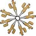 Automotive-leader 8Pcs FJ1054 23250-0S020 Fuel Injectors 12 Holes Nozzle Engine for Lexus GX460 4.6L LX570 5.7L, Toyota Land Cruiser 5.7L Sequoia Tundra 4.6L 5.7L 232500S020, 842-12349, 58162N
