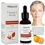 Vitamin C Serum, Hyaluronic Acid Serum, Anti-Aging Serum for Face, Facial Serums, VC Serum with Hyaluronic Acid for Face and Eye Treatment, Anti wrinkle and Moisturizing， 30ML