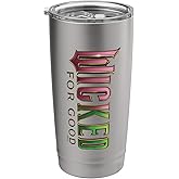 Wicked: For Good Pink To Green Logo Stainless Steel Insulated Tumbler