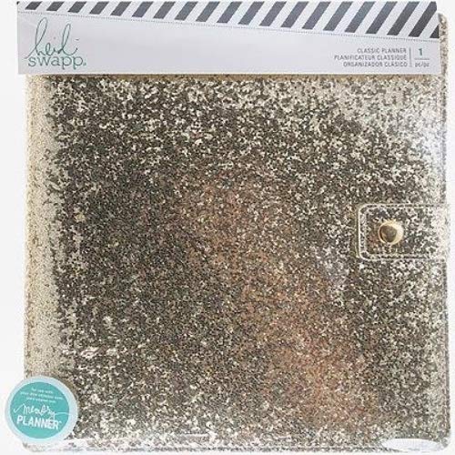American Crafts Heidi Swapp Large Memory Planner 7.75"X8.75"-Fresh Start, Gold Glitter