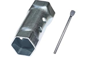 Ctuoptuo 49057 & PT49057 Dual Head Hex Socket Wrench Removal Tool, For Screw-in Water Heater Element, 1-1/2 Inch and 1-7/8 Inch Hex