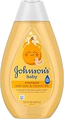 Johnson's Baby Shampoo with Aloe Vera & Vitamin B5, Tear Free, Newborn Essentials, No added Parabens & Sulfates, Hypoallergen