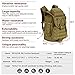 IDOGEAR 40L Tactical Backpack Molle Assault Pack 900D Nylon Water Resistant Shoulder Bag Airsoft Hiking Backpacks (A: Coyote Brown)