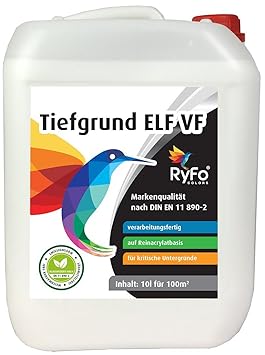 RyFo Colors Tiefgrund ELF verarbeitungsfertig 10l (Größe wählbar) - Premium Reinacrylat Tiefengrund für innen und außen