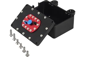 Linsvirgo 1/10 RC Crawler Receiver Box, CNC Aluminum Scale Fuel Cell Receiver Box 60 * 40 * 26mm Fit for 1/8 1/10 RC Crawler Rigs TRX4 SCX10 PRO Capra RR10 VS4-10 Phoenix TF2 CC01 Upgrades - Black