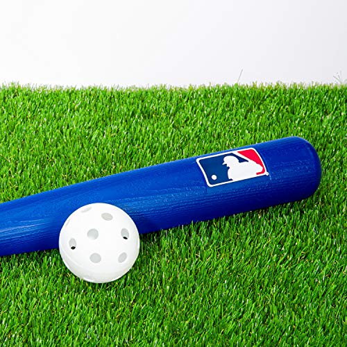 Franklin Sports Plastic Baseball Bat + Ball Set MLB Kids Lightweight