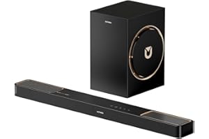 ULTIMEA 3.1.2ch Sound Bar with Subwoofer, Dolby Atmos, Surround Sound System for TV with 6.5 inch Subwoofer, Sound Bar for Smart TV, Soundbar for Home Theater, BT 5.4, HDMI eARC, Skywave F30 Boom