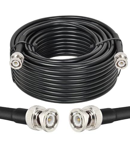 Eonvic RG174 BNC-Kabel – 45 Cm, 50 Ohm, Rechtswinkliger Stecker Auf Gerade Buchse, Für HD/SDI-Videoübertragung