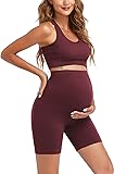 Women's Maternity 2 Piece Outfit Set - Bra & Shorts