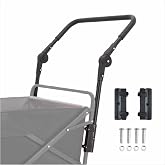 Adjustable Push Pull Handle for Folding Wagon | HANDLE ONLY, WAGON NOT INCLUDED-Push-pull design with multi-angle adjustment for easier wagon control on various terrain