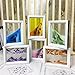 CooCu Moving Sand Art Picture,Desktop Art Toys,Voted Best Gift!(Ocean Heart) - Black,White,Blue