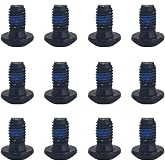 Klyeola 12Pcs M5x10mm Alloy Steel MTB Disc Brake Rotor Bolts, Bicycle Brake Disc Screw, Rotor Screws for Mountain &amp; Road Bikes, (Black)