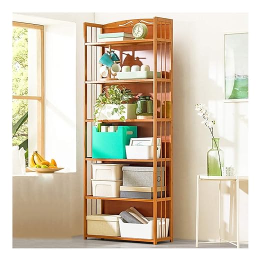 Estantería de cocina de madera maciza para microondas y libros ...