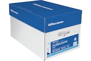 Office Depot Extra Bright Copy Paper, 8 1/2in. x 11in., 20 Lb., 90 Brightness, Case Of 10 Reams