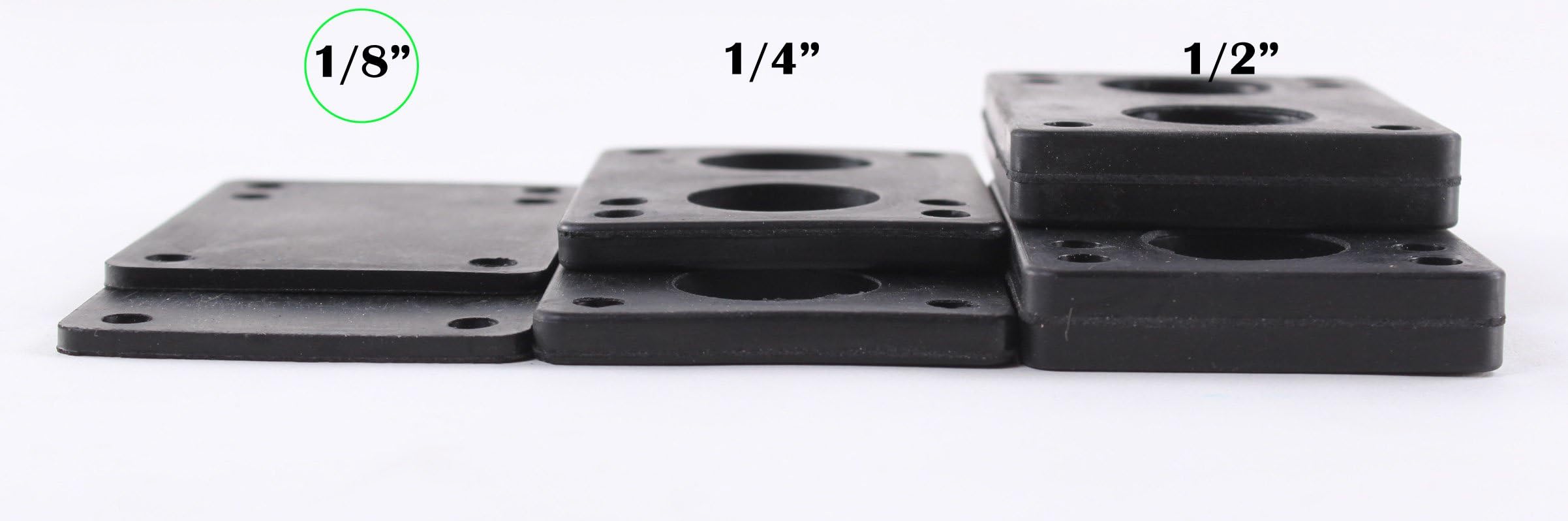 1/8" Rubber Skateboard Riser Pads