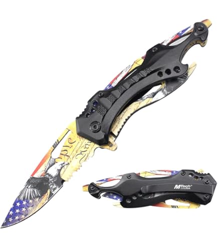 eko　1207 Amazon.com: SZCO 7.75” Red Titanium Finished Predator EDC Folding