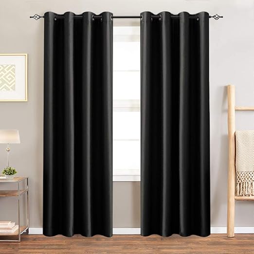 Amazon Com Jinchan Luxury Dupioni Blackout Curtains For Bedroom