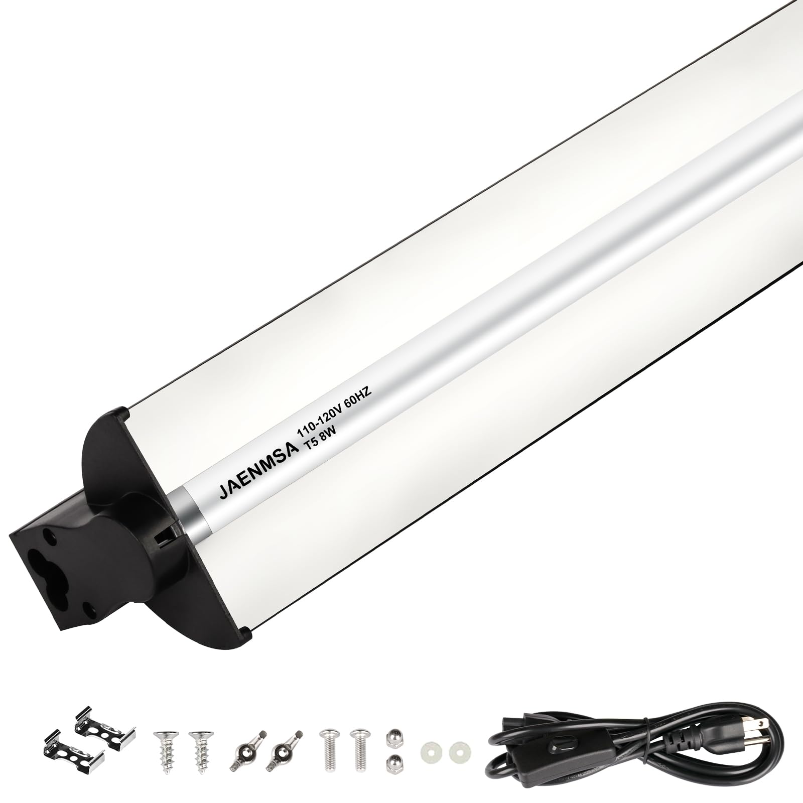 Jaenmsa T5 10.0 UVB Light Fixture for Reptiles, 8W