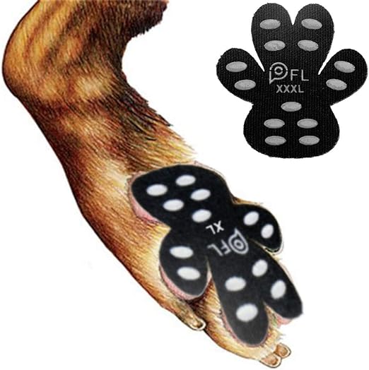 Dog Paw Protection AntiSlip Traction Pads with Grips, 24 Pieces Self