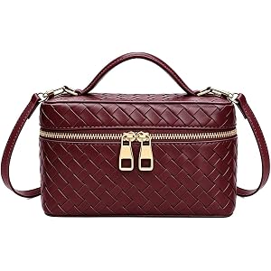 Women's Square Box Shoulder Bag Mini Trendy L19 Satchel Purse Cute Designer Crossbody Handbag with Adjustable Strap