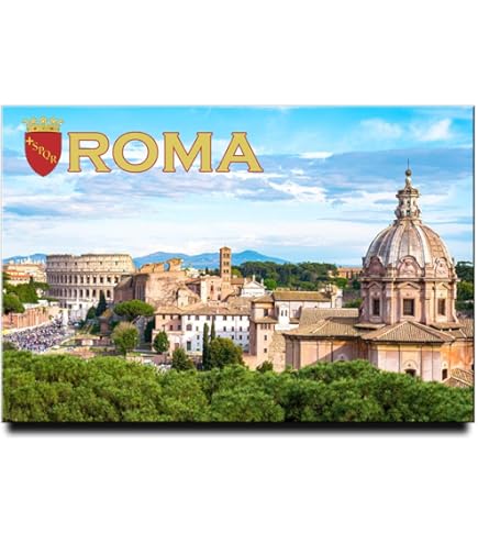 3D Fontana di Trevi Rome Italy Souvenir Fridge Magnet,Home & Kitchen Decoration Magnetic Sticker Craft,Roman Italy Refrigerator Magnet
