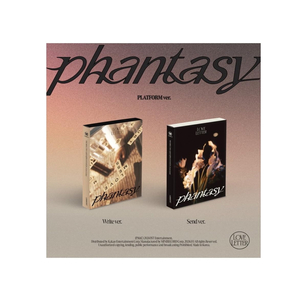 Dreamus THE BOYZ - PHANTASY Pt.3 Love Letter [Platform ver.] Album (Random ver.)