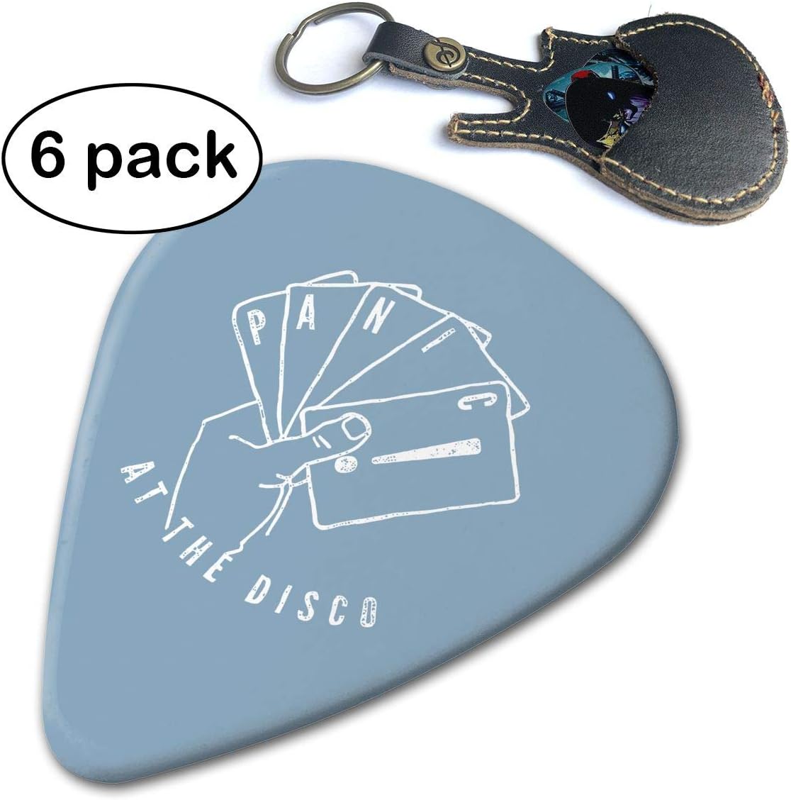 Janvonne Panic at The Disco 351 Shape Classic Celluloid Guitar Picks for Guitar Bass - 6 Pack .71mm