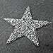 Star Shape Crystal Rhinestone Iron-on Applique Patch by 1pc, 3-1/4