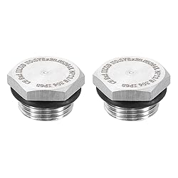 HARFINGTON 2pcs 304 Stainless Steel Pipe Plug