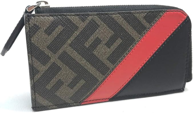 Amazon フェンディ Fendi 7m0270 xs Ffロゴ フラグメントケース コインケース キャンバス レザー メンズ 中古 Fendi フェンディ メンズバッグ 財布