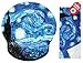 Van Gogh Starry Night Ergonomic Design Mouse Pad with Wrist Rest Hand Support. Round Large Mousing Area. Matching Microfiber Cleaning Cloth for Glasses & Screens. Great for Gaming & Work