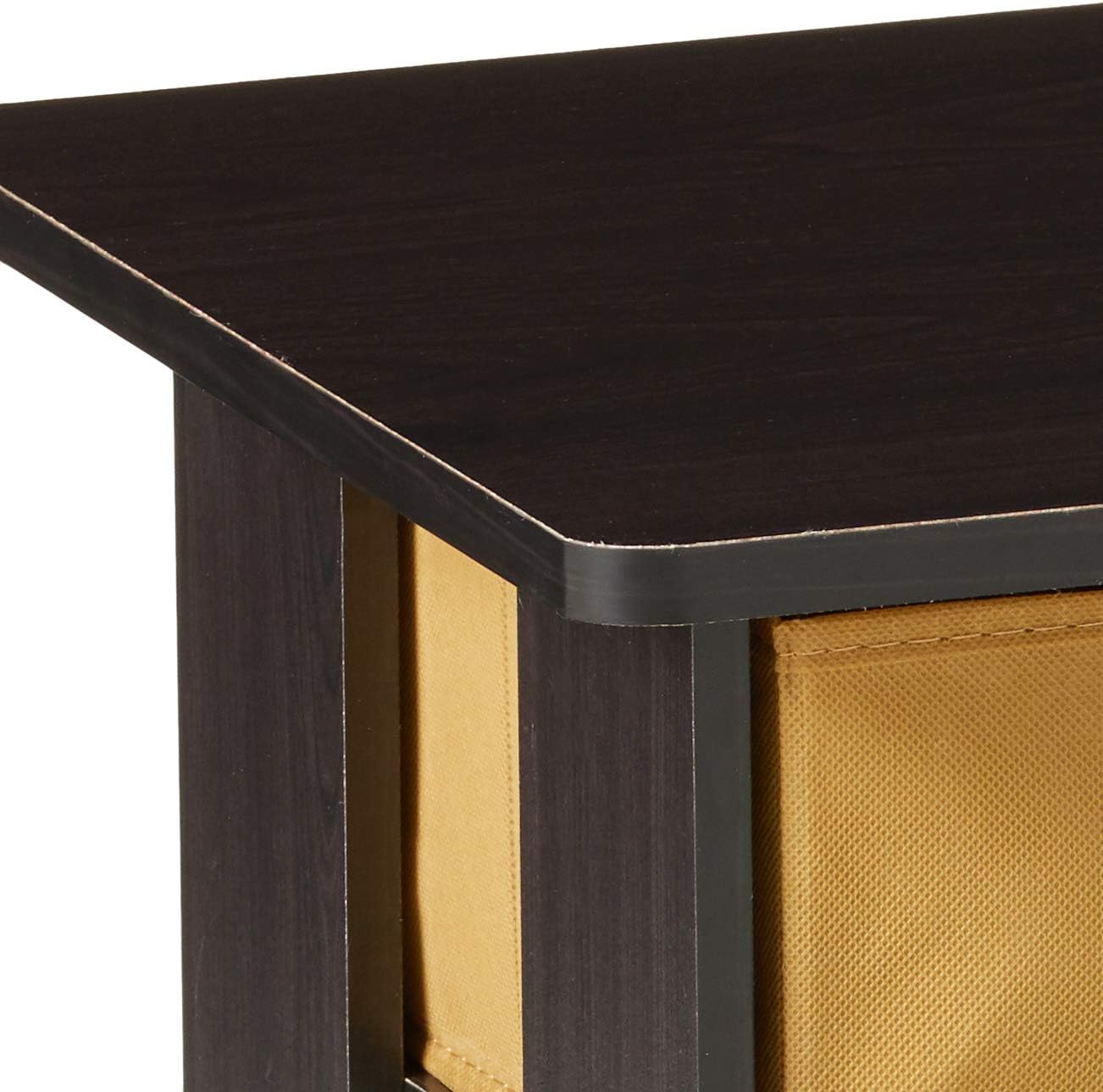 Furinno End Table Bedroom Night Stand, Petite, Espresso, Set of 2: Furniture & Decor