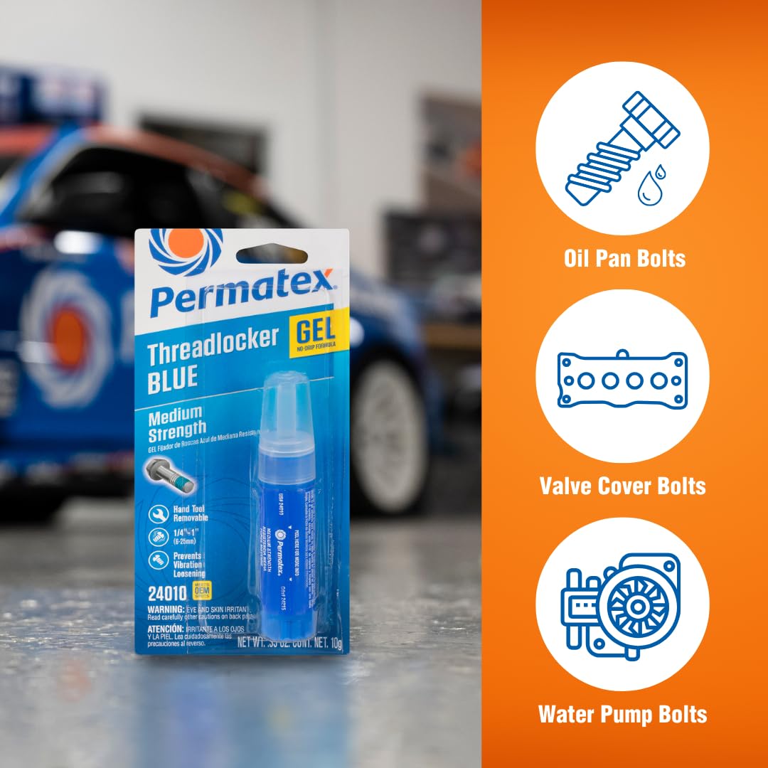 Mua Permatex 24010 Medium Strength Threadlocker Blue Gel, 10 g Gel ...