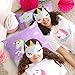 OurWarm 18 x 18-Inch Unicorn Throw Pillow Covers Decorative for Kids Birthday Home Decorations, Soft Polyester Rainbow Cushion Cover
