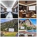 120 inch Projector Screen, 16:9 HD Indoor and Outdoor 4k Portable Foldable and Washable Anti-Crease Projection Movie Screen for Home Theater and Public Presentation, Support Double Sided Projection