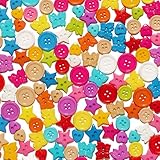 250 Piece Value Pack of Assorted Buttons - Perfect for Kids Arts and Crafts, DIY Gifts and Homemade Jewelry