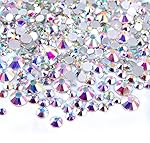 450 pcs 2mm - 6mm Resin Crystal AB round Nail Art Mixed Flatbacks Rhinestones Gems Mix SIZE ~ M1 - 30 [By Zealer]