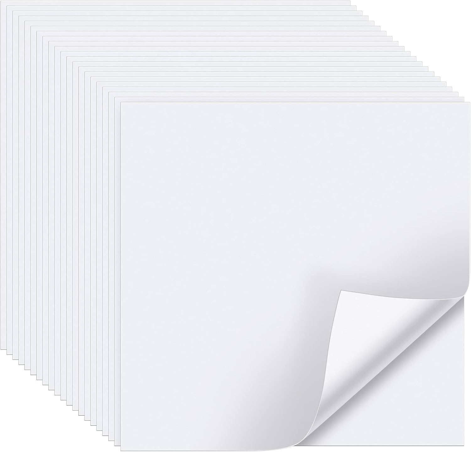 50 Pieces Easel Paper Sheets No Need to Cut 12 x 12 Inch Tabletop Easel Paper No Cutting White Sticky Easel Paper for Arts and Crafts Painting Drawing Teachers and Students Projects: Kitchen & Dining