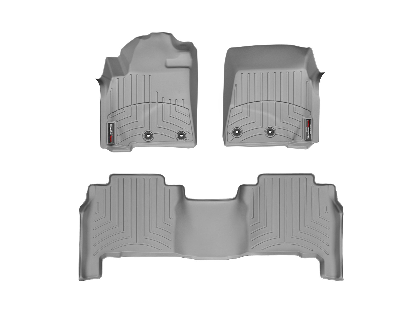 WeatherTech Custom Fit FloorLiner for Land Cruiser/LX - 1st & 2nd Row (Grey)