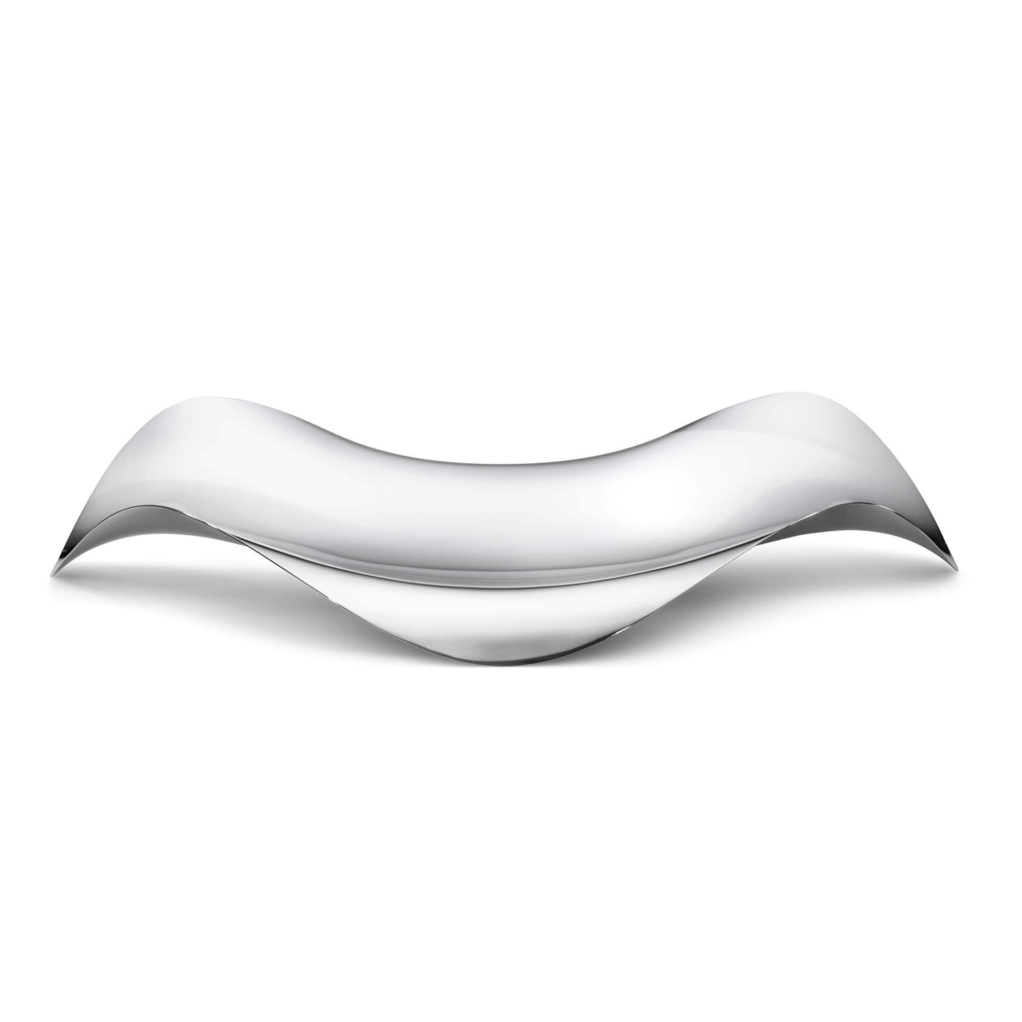 Georg Jensen Cobra Oval Tray - Mirror Polished Stainless Steel - Designed by Constantin Wortmann - Stylish Serving Tableware