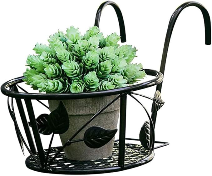 MYHZH Los titulares Colgando Planta de Hierro Bastidores Maceta en